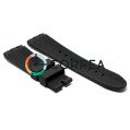 Каучуковый ремешок для часов Swatch Irony The Chrono черный RKS-001 - 4